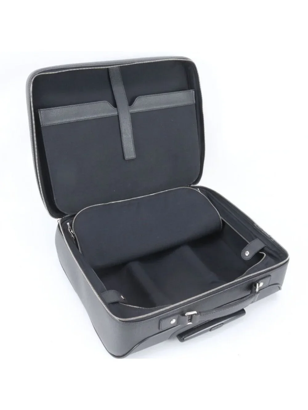 Louis Vuitton Taiga Pilot Case Leather Suitcase Carry Bag